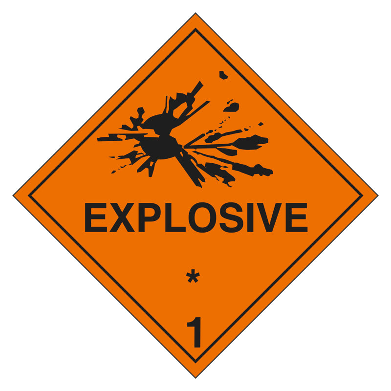 Hazchem Sign - 1 Explosive — Safetysigns.com.au