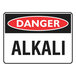 Danger Sign - Alkali - 225x300mm metal