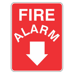 Fire Alarm Sign - 225x300mm metal