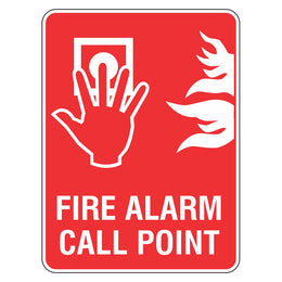 Fire Alarm Sign - Call Point - 225x300mm metal