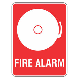 Fire Alarm Sign - 225x300mm metal
