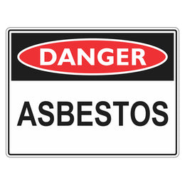 Danger Sign - Asbestos - 450x600mm corflute