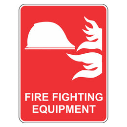 Fire Fighting Equipment Sign - 225x300mm polypropylene