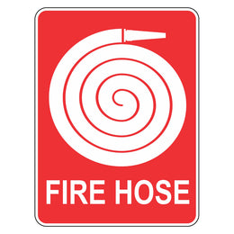 Fire Hose Sign - 225x300mm metal