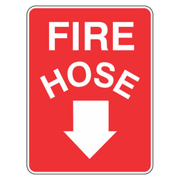 Fire Hose Sign - 225x300mm metal
