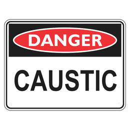 Danger Sign - Caustic - 225x300mm metal