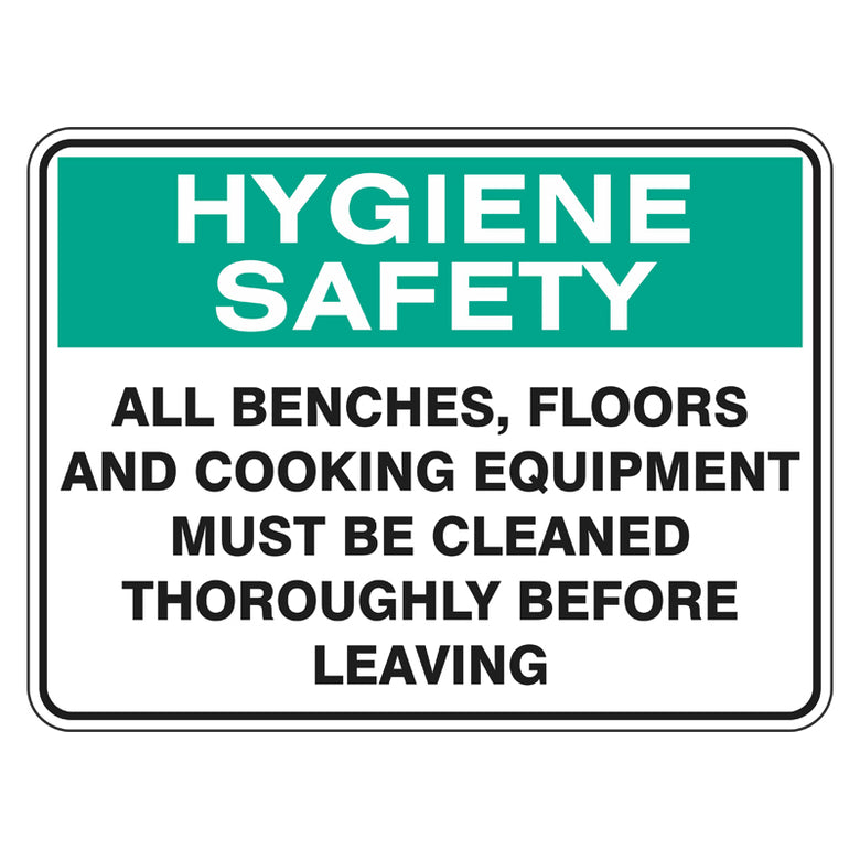 Housekeeping, Hygiene & Food Preparation | Safetysigns.com.au