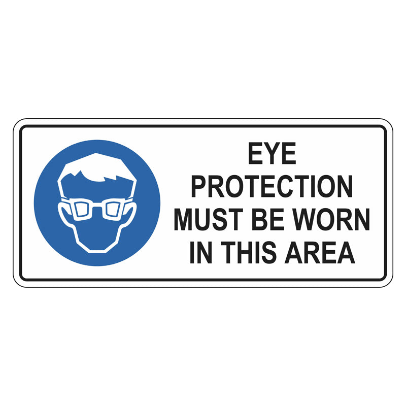 Mandatory Sign - Eye Protection Must Be Worn In This Area – Safetysigns ...