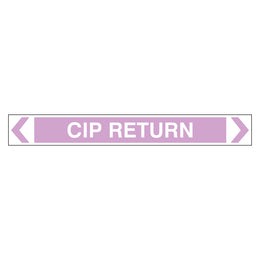 Pipe Marker - CIP Return