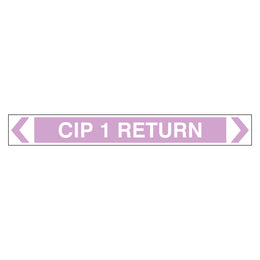 Pipe Marker - CIP 1 Return