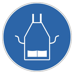 Mandatory Sign - Apron - 200 mm self-adhesive vinyl
