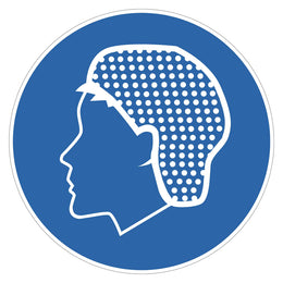 Mandatory Sign - Hair Net - 200 mm self-adhesive vinyl