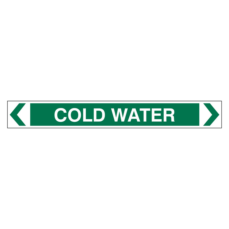 Pipe Marker - Cold Water — Safetysigns.com.au