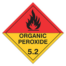 Hazchem Sign - 5.2 Organic Peroxide - 250x250mm polypropylene
