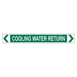Pipe Marker - Cooling Water Return