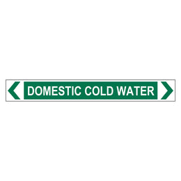 Pipe Marker - Domestic Cold Water