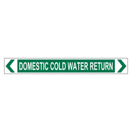 Pipe Marker - Domestic Cold Water Return