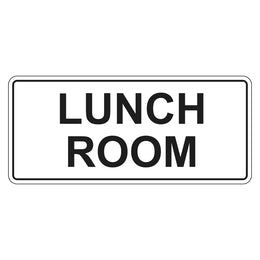 Construction Sign - Lunch Room - 200x450mm metal
