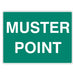 Outdated Muster Point Sign Emergency Sign - Muster Point — Safetysigns.com.au