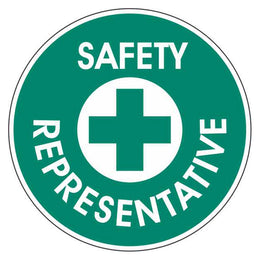 Emergency Sign - Safety Representative Disc - 50mm self-adhesive vinyl