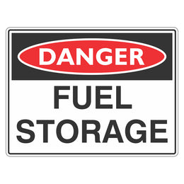 Danger Sign - Fuel Storage - 300x450mm metal