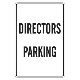 Directors parking sign for private property - 300x450mm metal
