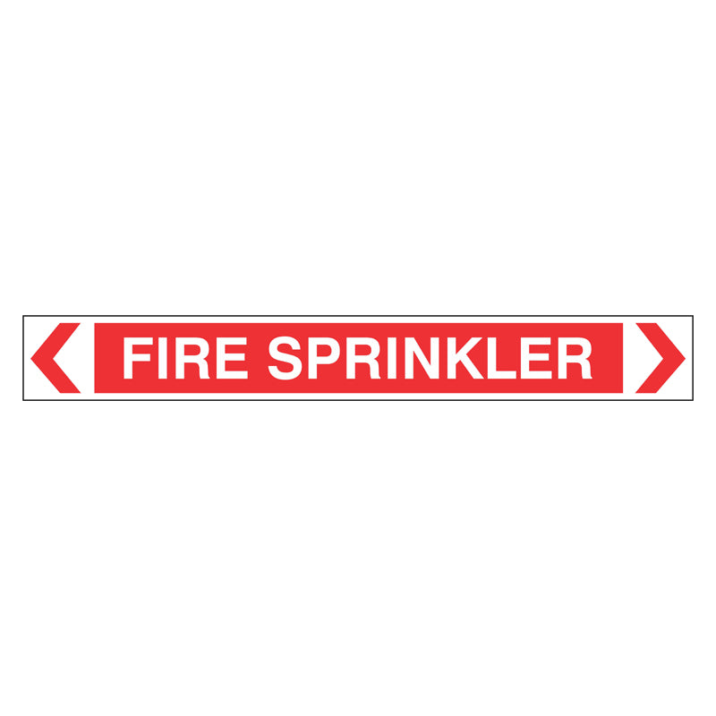 Fire Sprinker Sign Pipe Marker - Fire Sprinkler — Safetysigns.com.au