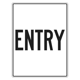 Entry sign for private property - 450x600mm metal
