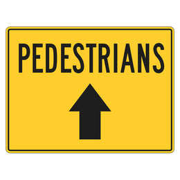 Pedestrian Sign - 450x600mm corflute