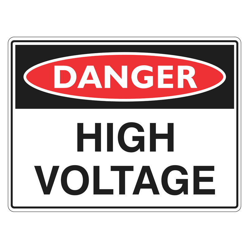 Danger High Voltage Signs