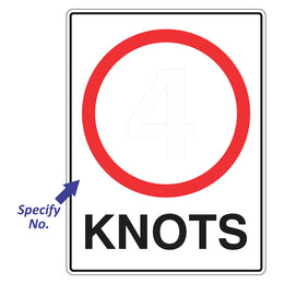 Car Park Sign - __ Knots - 450x600mm metal