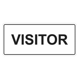 Visitor sign for traffic management and car park communication - 200x450mm durable metal