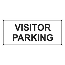 Visitor parking sign for traffic management in private property areas - 200x450mm metal