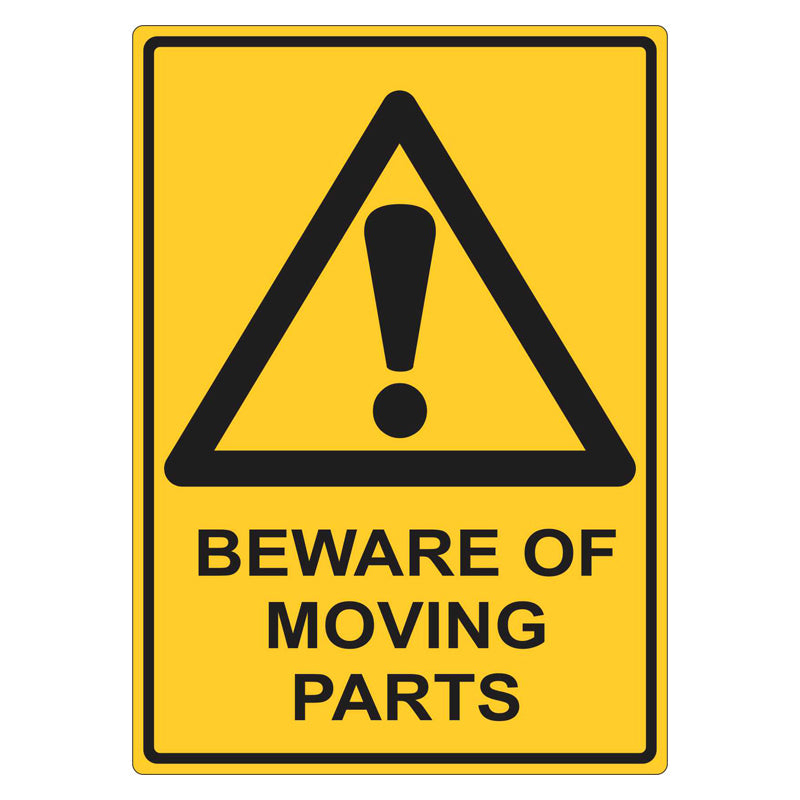 Avoid Moving Part Warning Sign - Beware of Moving Parts — Safetysigns.com.au