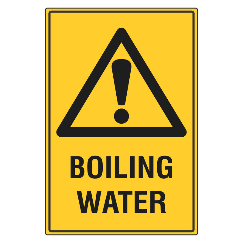 Warning Sign - Boiling Water — Safetysigns.com.au