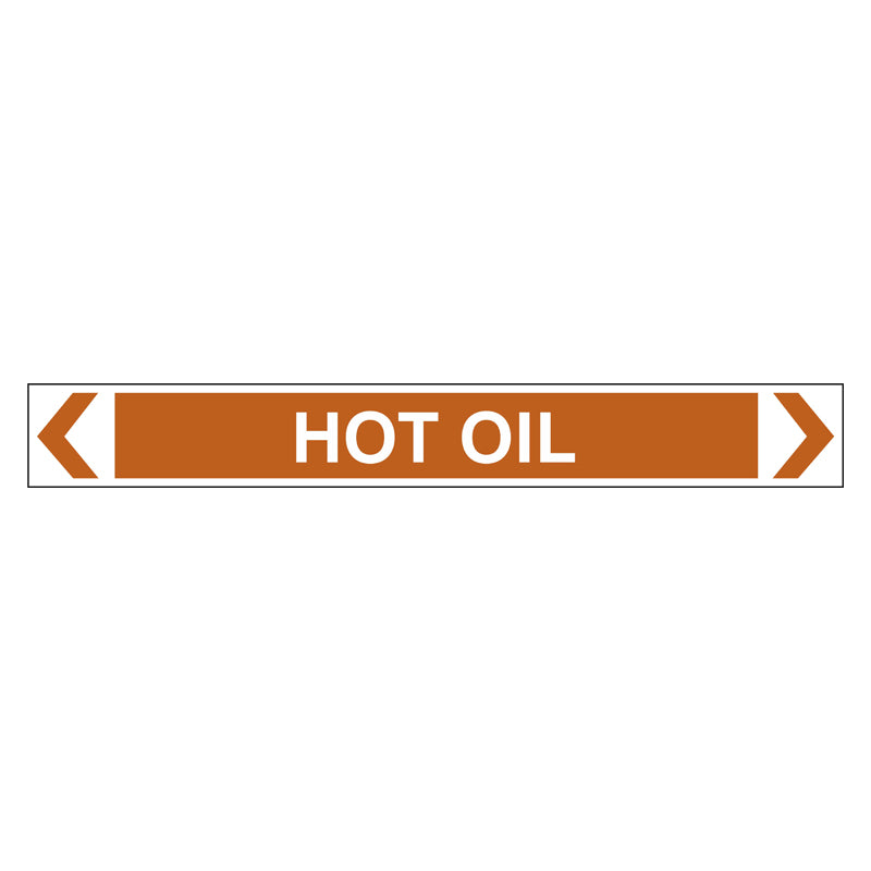Pipe Marker - Hot Oil — Safetysigns.com.au