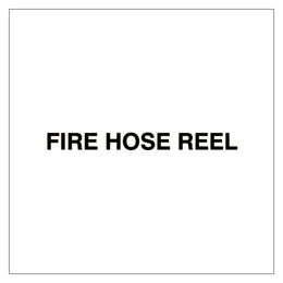 Fire Door Text - Fire Hose Reel - 25x273mm 25mm High Text - 1 Line