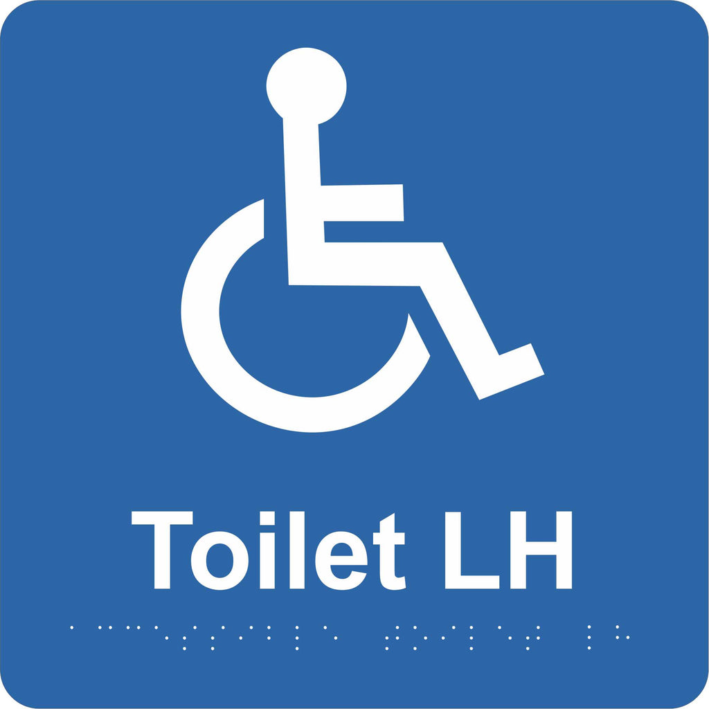 Braille Sign - Accessible Toilet LH – Safetysigns.com.au