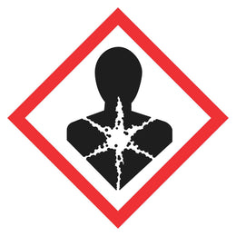 Hazchem GHS Sign - Chronic Health Hazards - 100x100mm self-adhesive vinyl