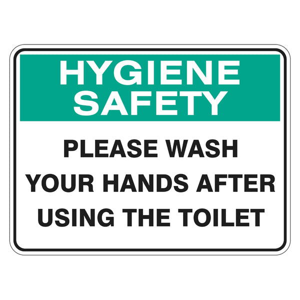 Please Wash Your Hands After Using The Toilet Sign