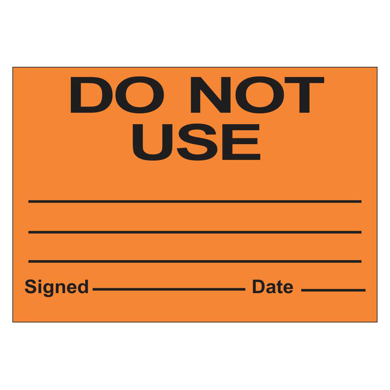Quality Control Label - Do Not Use – Safetysigns.com.au