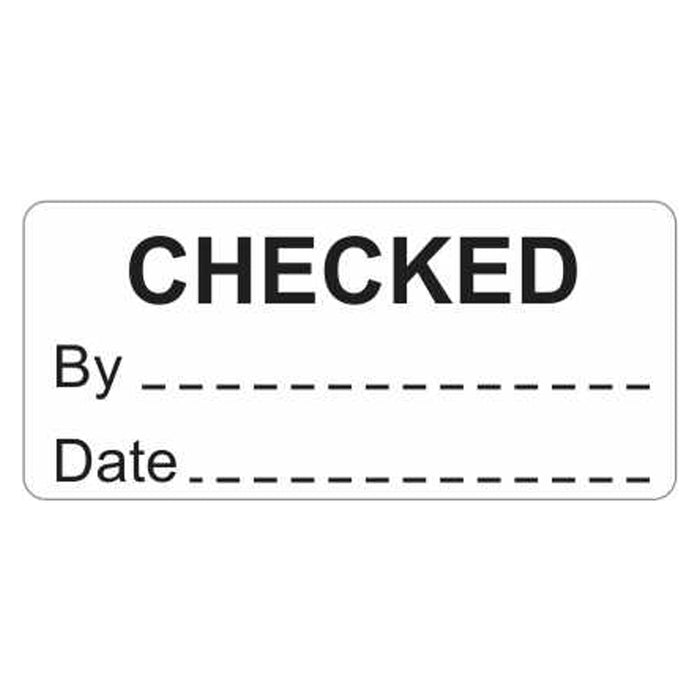 Quality Control Label - Checked