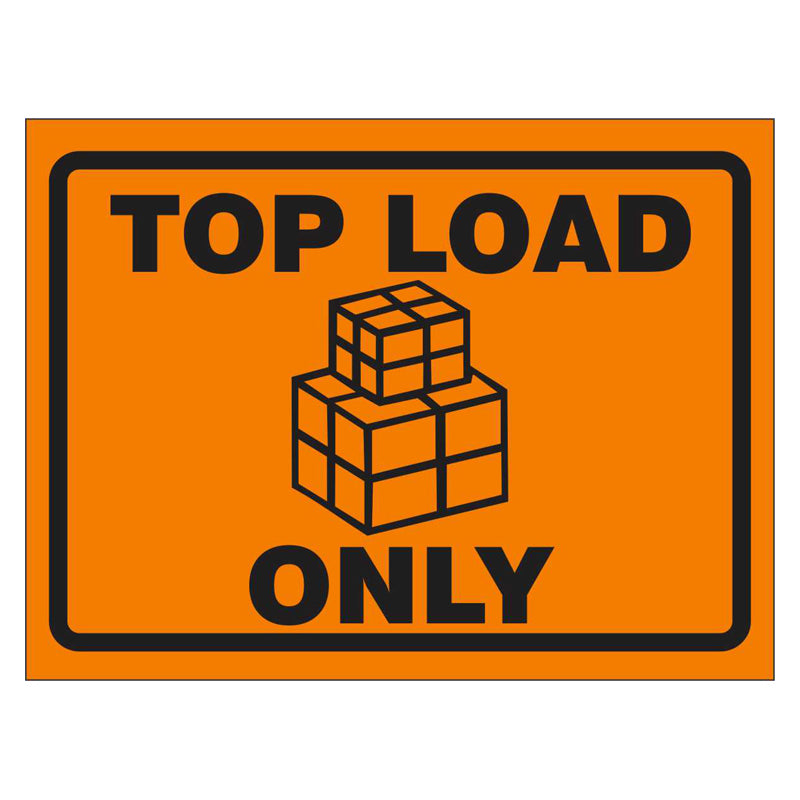 Top Loading Label Packaging Labels - Top Load Only Roll of 500 Self Stick Polyester ...