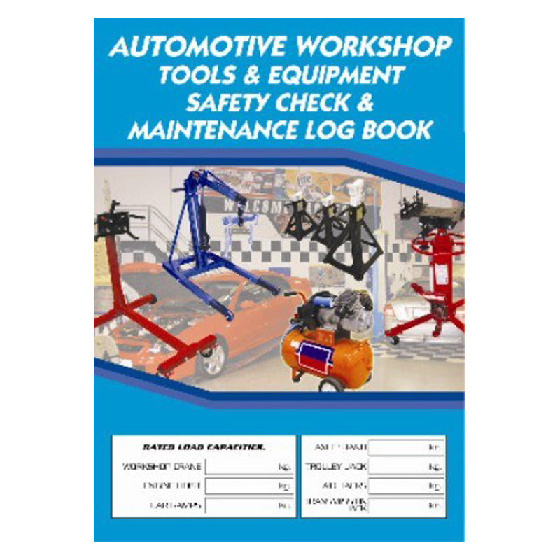 Mechanic Labor Guide Log Automotive Workshop Tools & Equipment Safety Check & Maintenance Log B ...