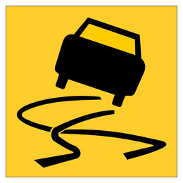 Multi Message Frame Sign - Slippery When Wet - 600x600mm corflute