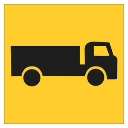 Multi Message Frame Sign - Truck - 600x600mm corflute