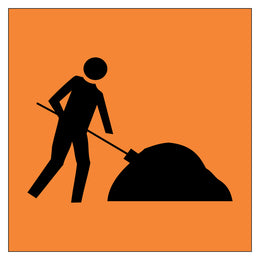 Multi Message Frame Sign - Workmen - 600x600mm corflute