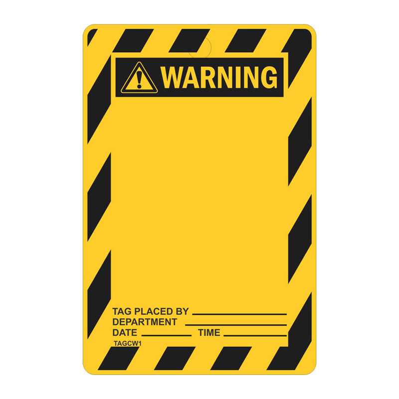Warning Sign Tag Warning Tags - Blank 100 x 150mm Cardboard Single Use Pack of 100 ...