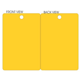 Yellow Tags - Blank - 100x150mm Cardboard (Single Use)