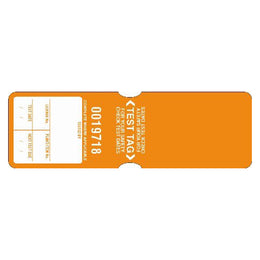 Heavy Duty Test Tags - Orange - 100x35mm Pack of 100